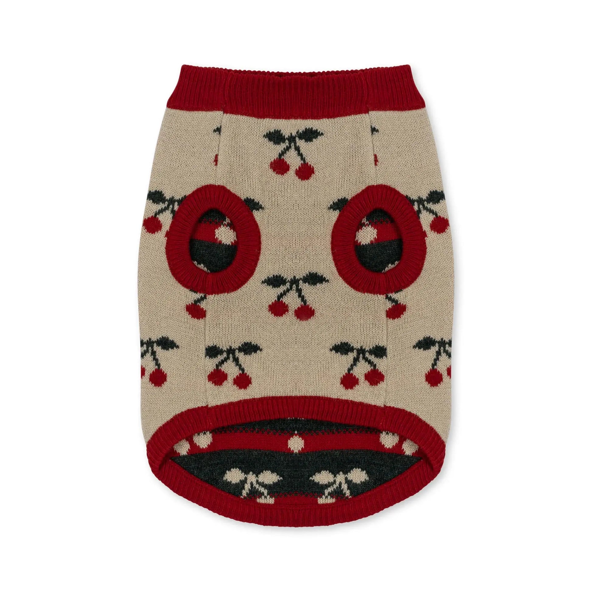 cherry knit dog vest - cherry Konges Slojd