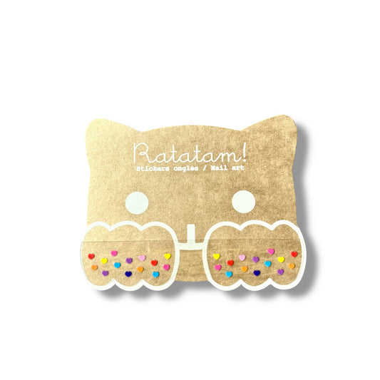 Ratatam! - Heart nail stickers - Multicolor