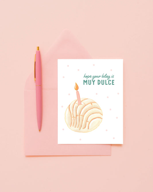 Muy Dulce Bday Spanish Greeting Card