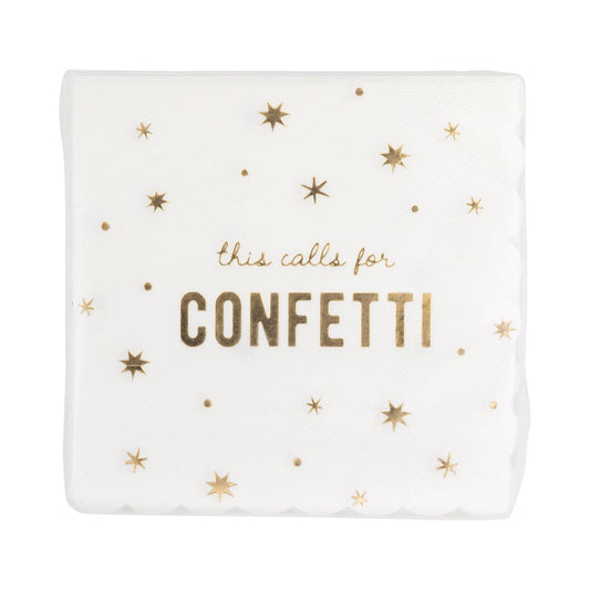 My Mind’s Eye - PLGLD30 - Calls for Confetti Cocktail Napkin