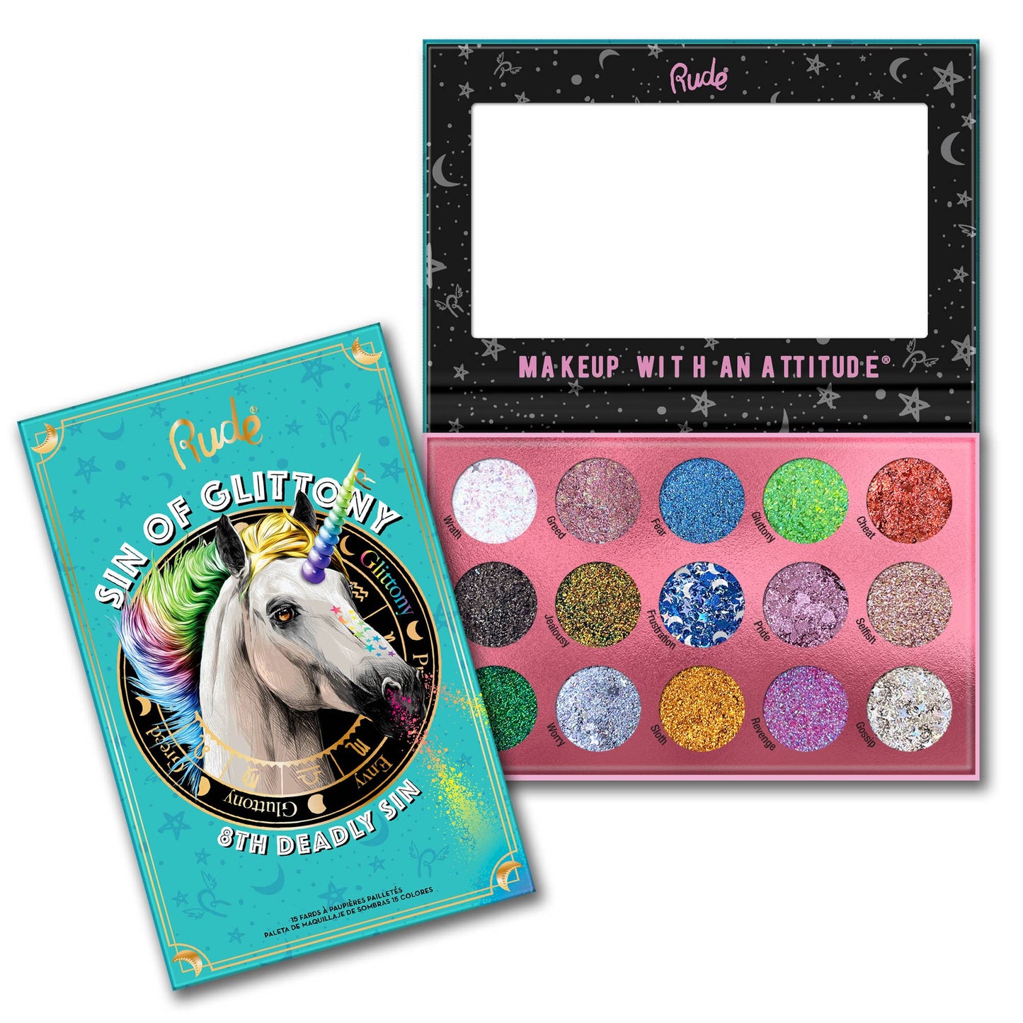 Rude Cosmetics - Sin of Glittony Glitter Palette