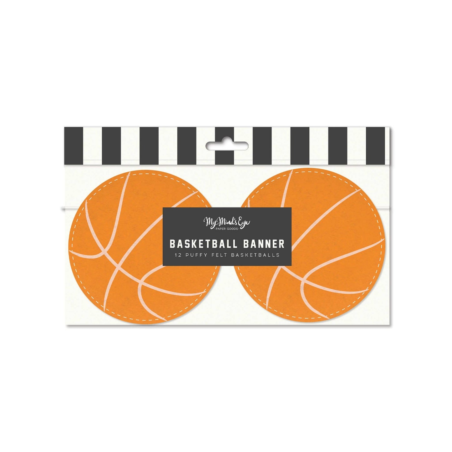 My Mind’s Eye - PLBKT02 - Basketball Puffy Felt Banner