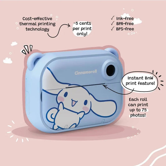 kiimento (formerly Kidamento) - Cinnamoroll | Print Camera kiimento (formerly Kidamento)