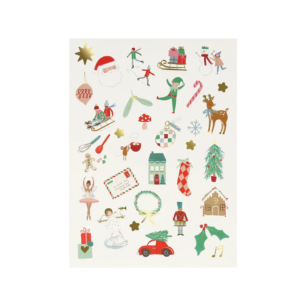 Mixed icon Christmas stickers