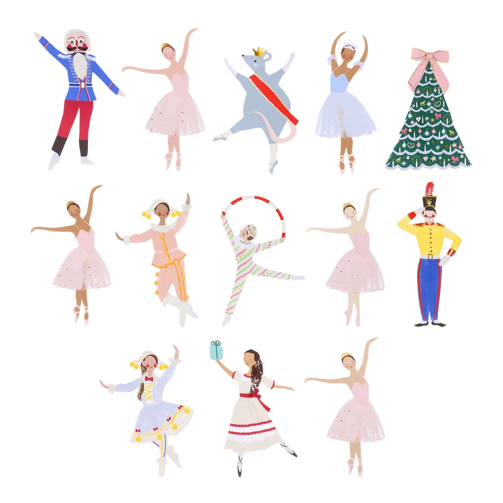 New York City ballet shaped stickers