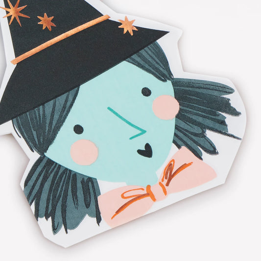 Witch Shaped Plates (x 8)
