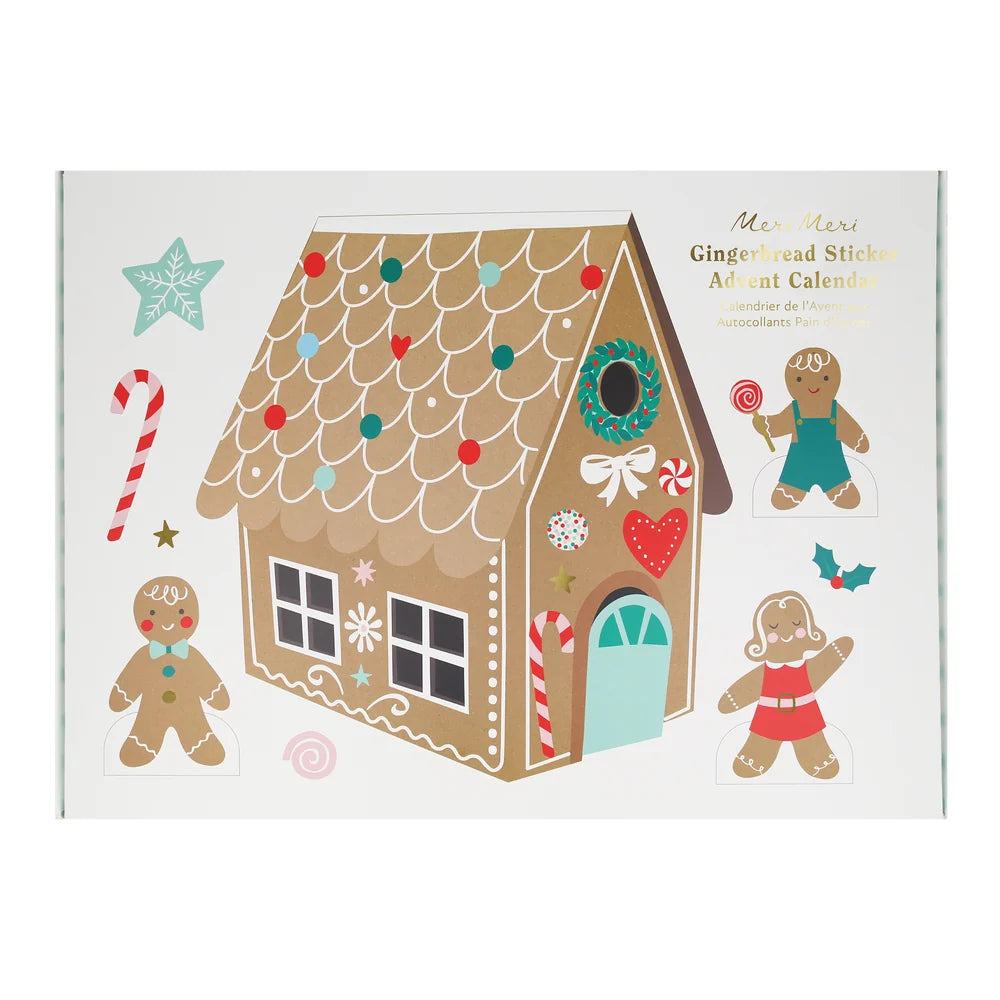 Gingerbread sticker advent calendar