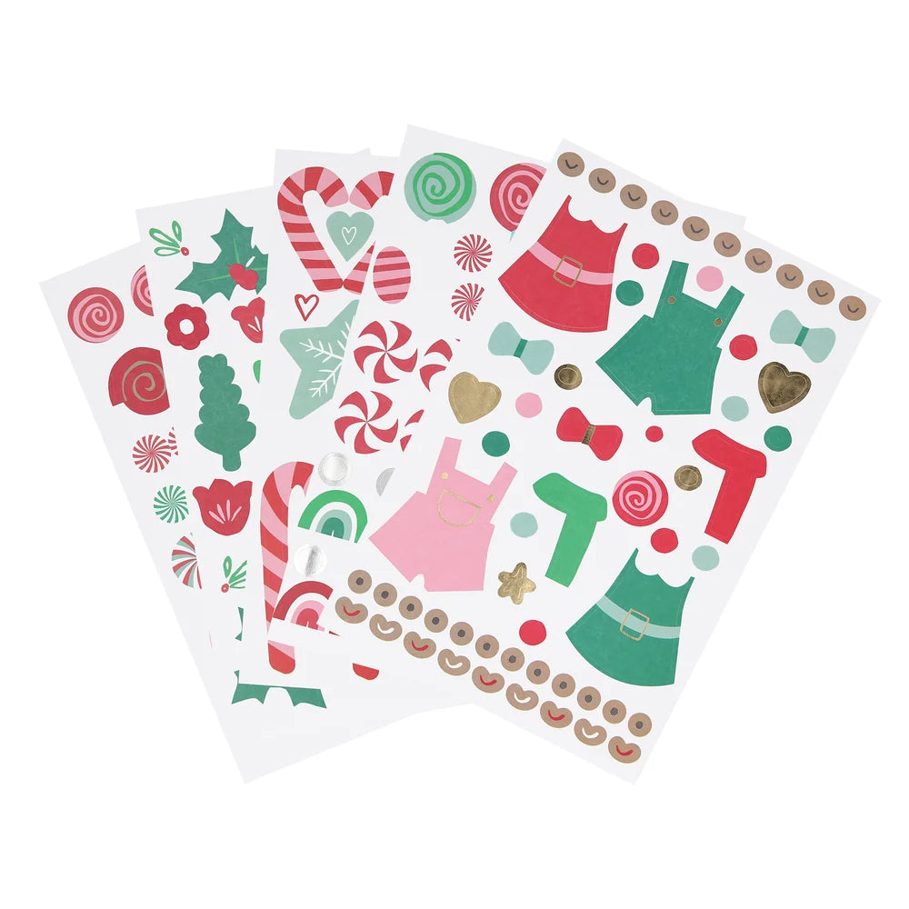 Gingerbread sticker advent calendar