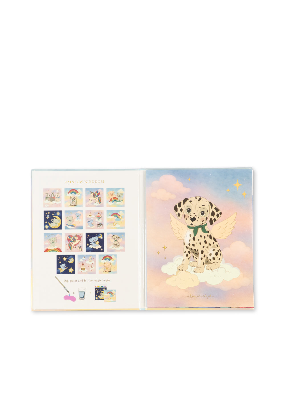 Rainbow Watercolor Book - Multi - Konges Slojd