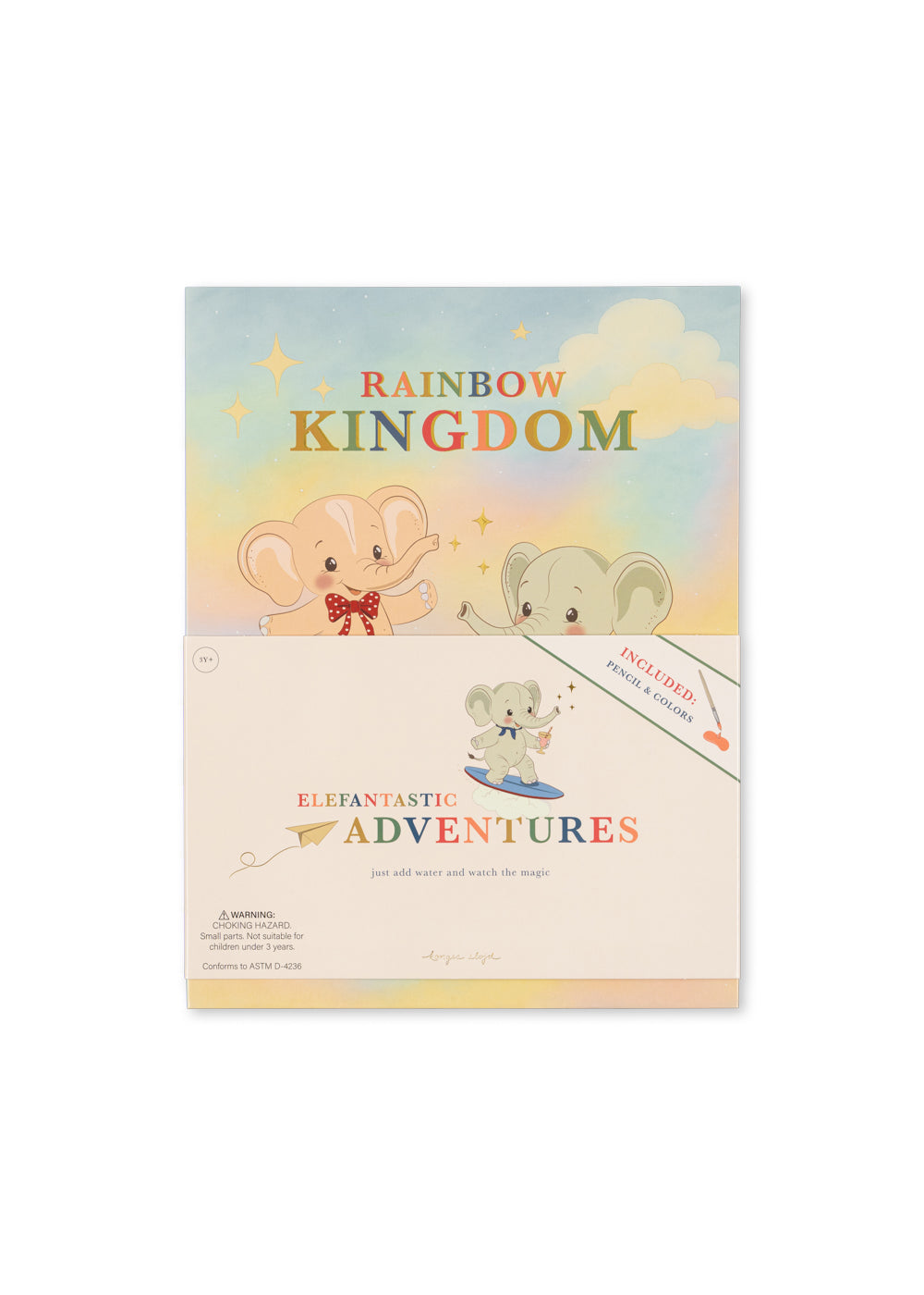 Rainbow Watercolor Book - Multi - Konges Slojd