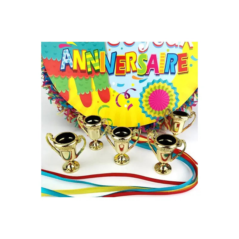 set of 5 mini champion cups cotillons Alsace