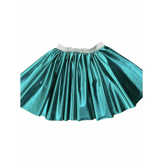 the Elastic Green Metallic Skirt Ratatam