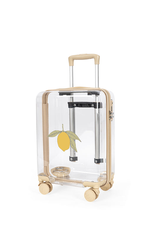 Konges Slojd - Transparent Travel Suitcase Lemon