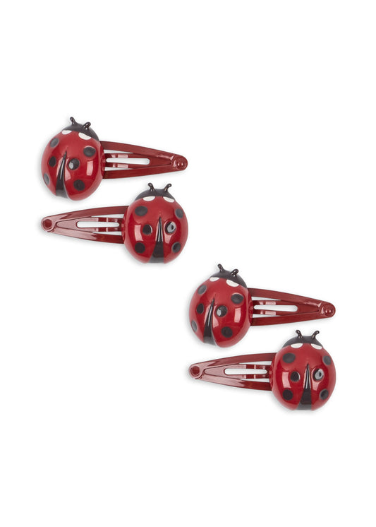 LADYBUG 4 PACK HAIR CLIPS