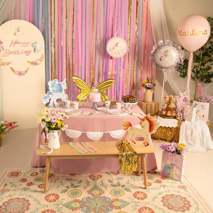 Flat Cardboard Plate Ø 23 cm Magical Unicorns