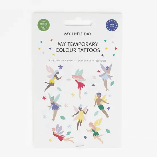 1 sheet of 8 fairy tattoos My Little Day