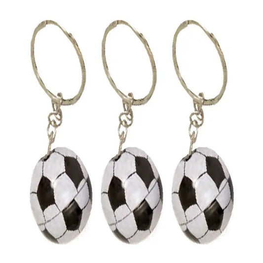 12 Soccer ball keyrings cotillons Alsace