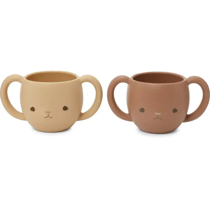 2 PACK CUTIE CUPS - Copper brown / rose sand Konges Slojd