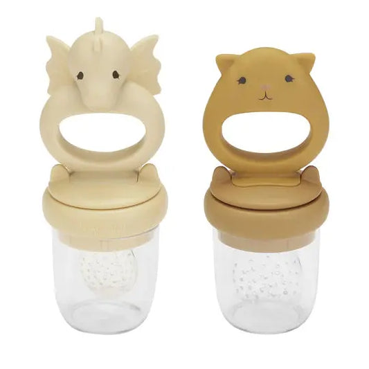 2 Pack Dragon Fruit Feeding Pacifier Limonade/Honey Mustard Konges Slojd