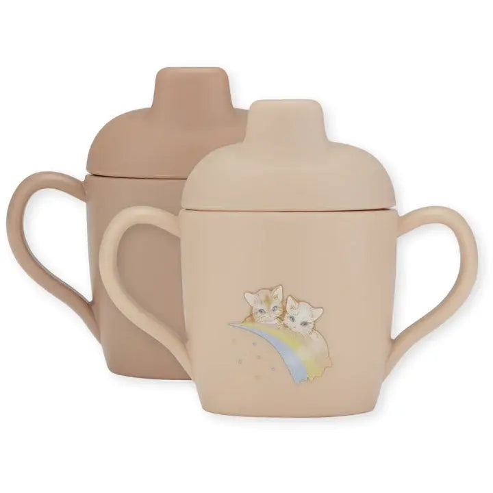 2 Pack sippy cup Rainbow Kitty thepartyville