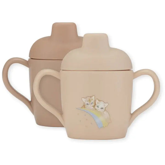 2 Pack sippy cup Rainbow Kitty thepartyville