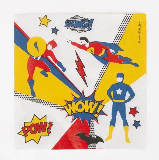 20 napkins - super heroes My Little Day