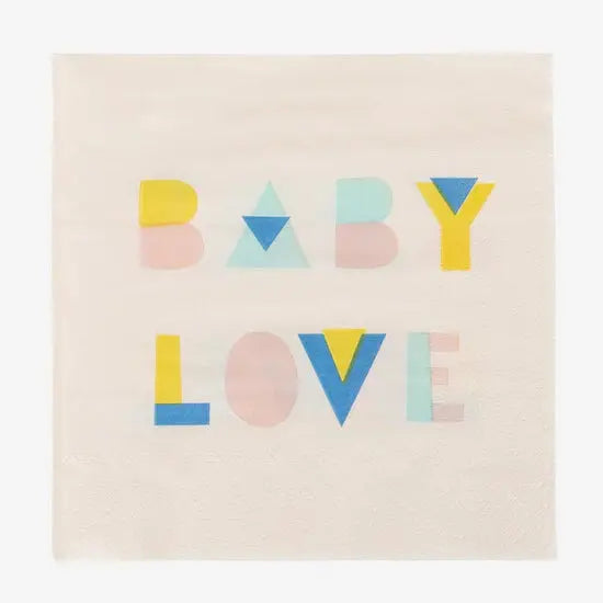 20 nude baby shower napkins My Little Day