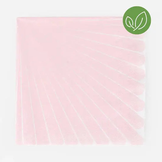 20 serviettes rose pastel  - My little day My Little Day