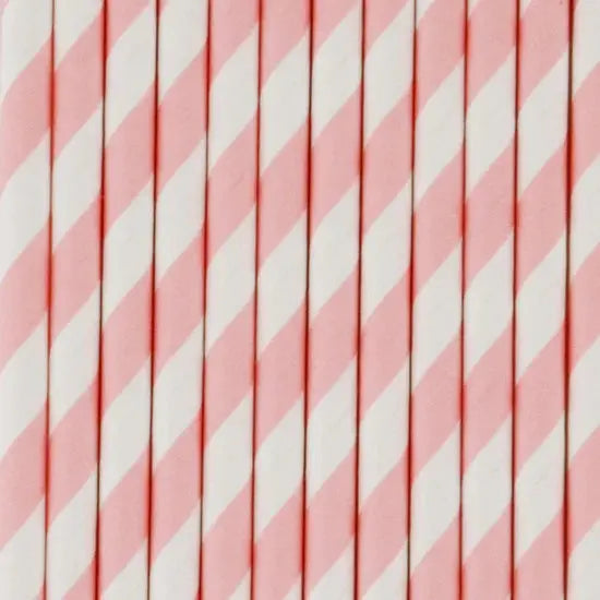 25 Straws - Light pink stripes My Little Day