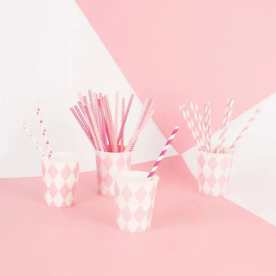 25 Straws - Light pink stripes My Little Day