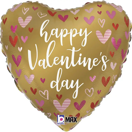 26153P Gold Valentine Hearts thepartyville