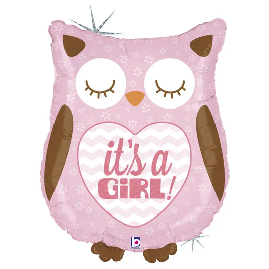 35156H Its A Girl Baby Owl thepartyville