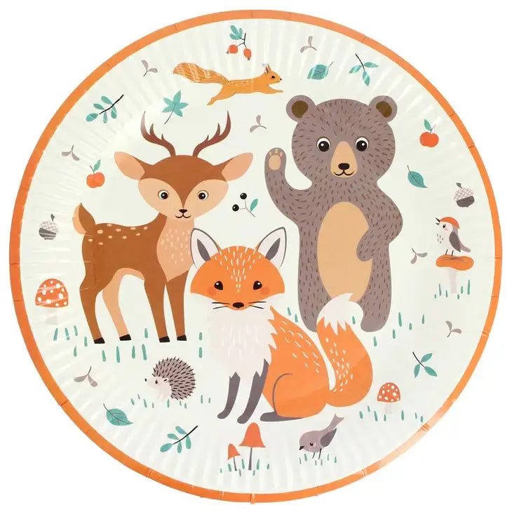 6 Forest Animals Plates Annikids