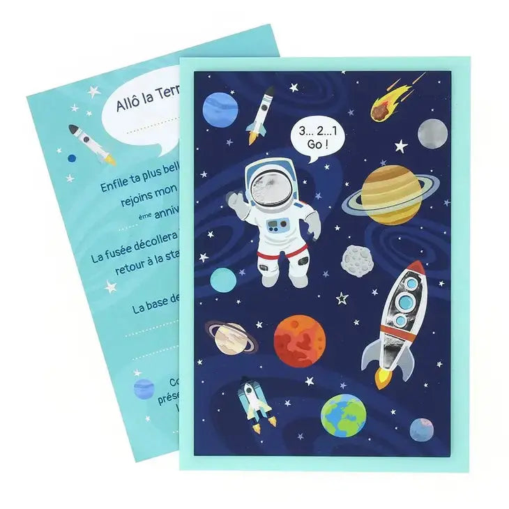 6 Space invitations Annikids