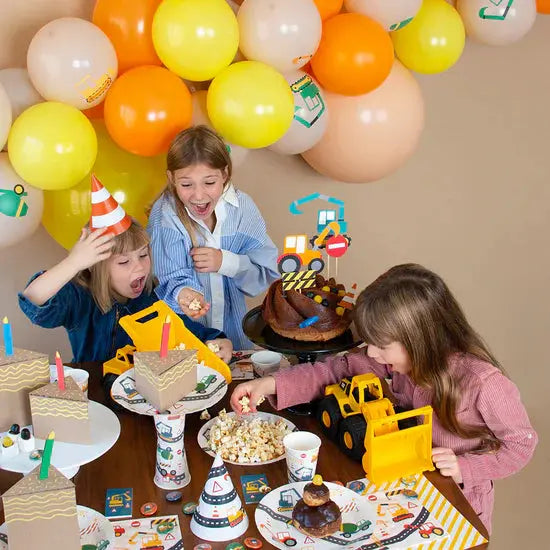 8 construction plates My Little Day