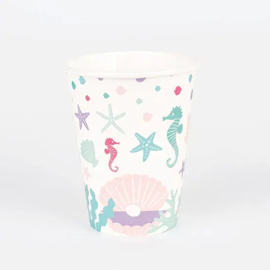 8 paper cups - Mermaid My Little Day