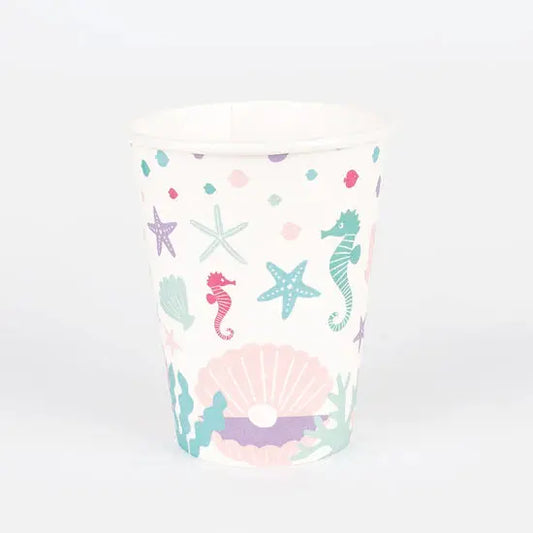 8 paper cups - Mermaid My Little Day