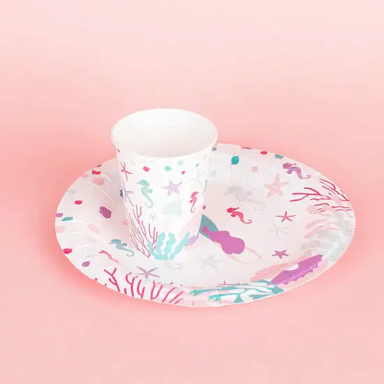 8 paper cups - Mermaid My Little Day