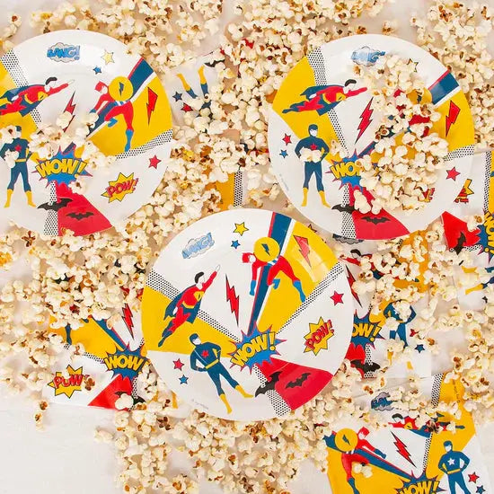 8 superhero plates My Little Day