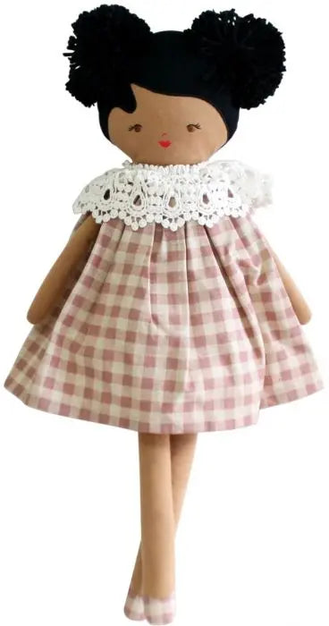Aggie Doll - Rose Check (45cm) alimrose