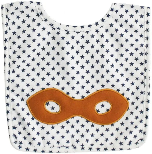 Alimrose Super Hero Mask Bib - Navy Star alimrose
