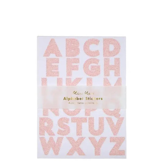Alphabet Glitter Sticker Sheets - MERI MERI Meri Meri