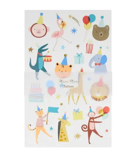 Animal Parade Tattoo Sheets (x 2 sheets) Meri Meri