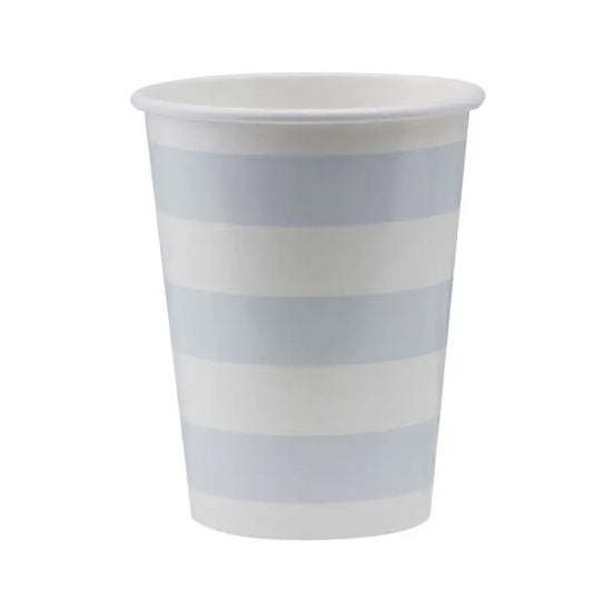 BABY BLUE STRIPE PAPER CUPS - PASTEL PERFECTION Ginger Ray