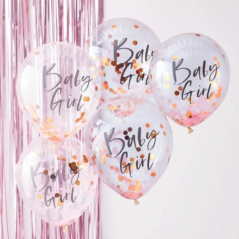 BABY GIRL PINK BABY SHOWER BALLOONS Ginger Ray