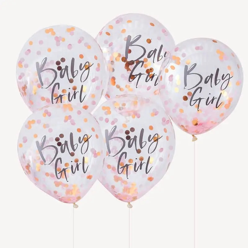 BABY GIRL PINK BABY SHOWER BALLOONS Ginger Ray
