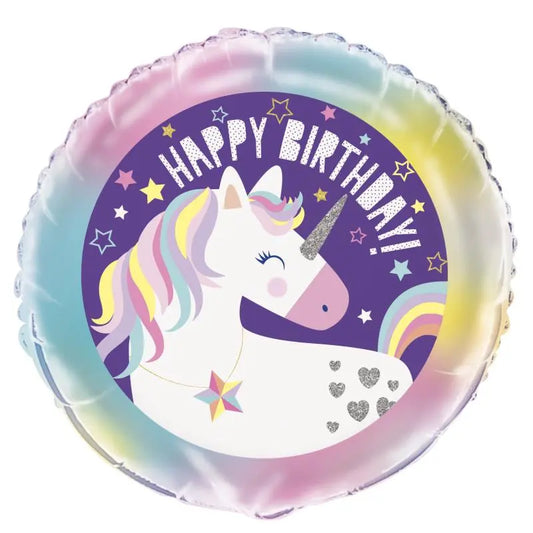 Ballon foil 45 cm unicorn Unique
