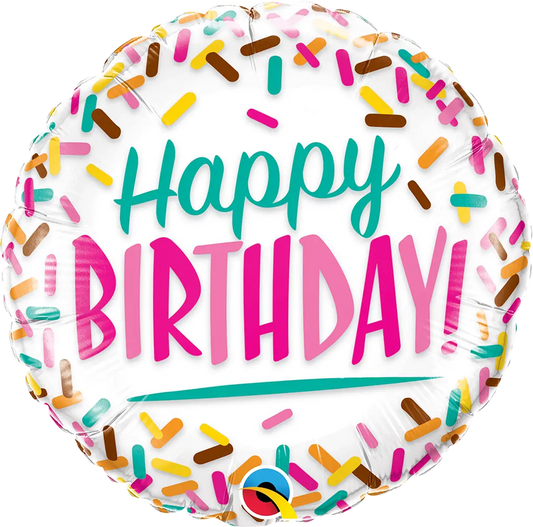 Balloon happy birthday qualatex