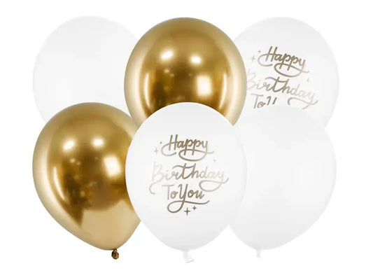Balloons 30cm Happy Birthday To You mix Partydeco