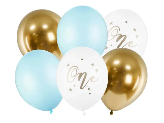 Balloons 30cm One Pastel Light Blue Partydeco